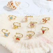 2024 Cute Ocean Animal Clip on Earrings 18K Gold Plated Cuff Earrings, Korean Earrings
