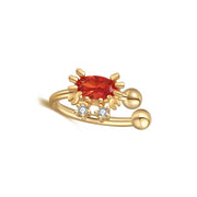 2024 Cute Ocean Animal Clip on Earrings 18K Gold Plated Cuff Earrings, Korean Earrings