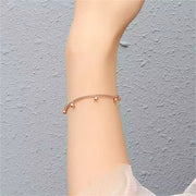 18K Gold Plated Stainless Steel Jewelry Charm Gold Bracelet for Women Ladies