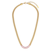 Zircon Beaded Necklace Gold Plated Choker Set Stainless Steel Necklaces Fashion Jewelry Necklaces