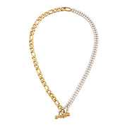 Zircon Beaded Necklace Gold Plated Choker Set Stainless Steel Necklaces Fashion Jewelry Necklaces