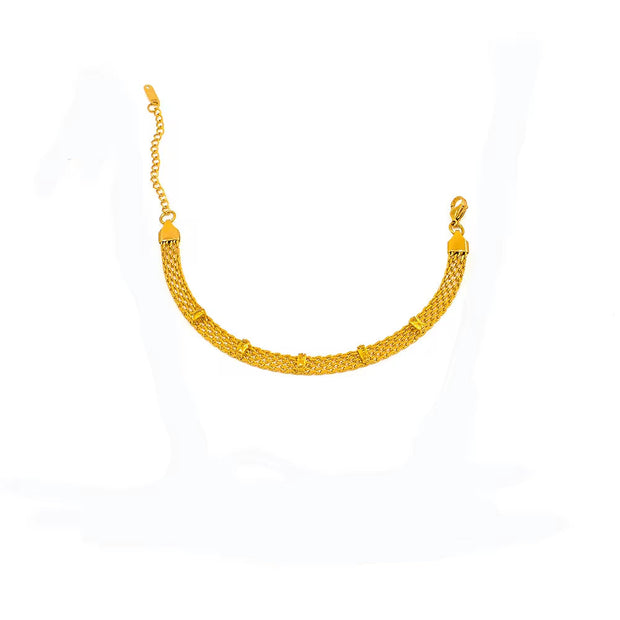 Vintage Collar Necklace Stainless Steel 18K Gold Plated Statement Clavicle Chain Mesh Chain Zircon Baguette Choker