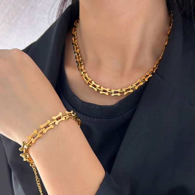 Wholesale Hip Hop Jewelry 18K Gold Chain Men Necklace Stainless Steel Miami Cuban Link Chain