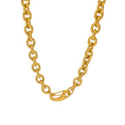 2 Styles High Quality Stainless Steel Chain Necklace 18K Gold Plated Unique Kidney Bead Clasp Neck Jewelry