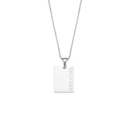 2024 Golden Square Letter Pendant Necklace 18K Gold Plating Chains Stainless Steel Necklace
