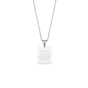2024 Golden Square Letter Pendant Necklace 18K Gold Plating Chains Stainless Steel Necklace