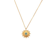 Wholesale Titanium Steel Necklace Set Tarnish Free Jewelry Natural Stone Zircon Pendant Necklace