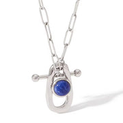 Temperament Joker Jewelry Stainless Steel Geometric Ot Ring Pendant Fashionable Necklace Female Necklaces for Women
