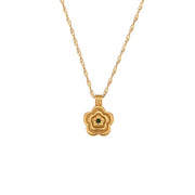 Wholesale Titanium Steel Necklace Set Tarnish Free Jewelry Natural Stone Zircon Pendant Necklace