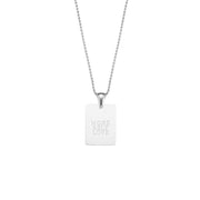 2024 Golden Square Letter Pendant Necklace 18K Gold Plating Chains Stainless Steel Necklace