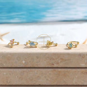 2024 Cute Ocean Animal Clip on Earrings 18K Gold Plated Cuff Earrings, Korean Earrings