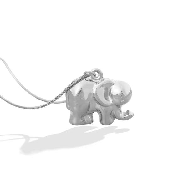 Wholesale Gold Elephant Shaped Hollow Out Pendant Necklace Animal Necklace for Women Men Jewelry Elephant Necklace Set