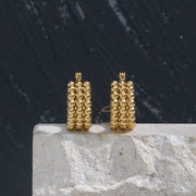 2023 Jewelry Unique Hoop Earrings Set Stainless Steel PVD 18K Gold Plated Earrings Wholesale