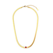 Zircon Beaded Necklace Gold Plated Choker Set Stainless Steel Necklaces Fashion Jewelry Necklaces