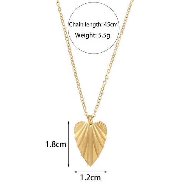 Vintage Jewelry Gold Plated Pendant Necklace Engraved Stainless Steel Jewelry Necklaces Set