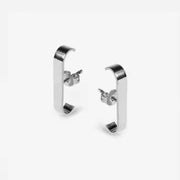 Tarnish Free Stylish J Shape Stud Earrings Cool Design Stainless Steel 18K Gold Plated Designer Earrings