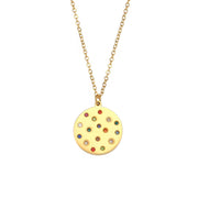 Wholesale Titanium Steel Necklace Set Tarnish Free Jewelry Natural Stone Zircon Pendant Necklace