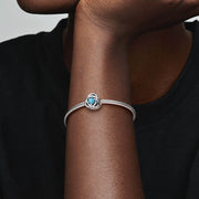Turquoise Blue Eternity Circle Pandora Charm