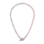 Zircon Beaded Necklace Gold Plated Choker Set Stainless Steel Necklaces Fashion Jewelry Necklaces