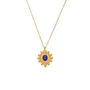Wholesale Titanium Steel Necklace Set Tarnish Free Jewelry Natural Stone Zircon Pendant Necklace