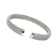 12Mm 16Mm Exquisite Thick Mesh Stainless Steel Jewelry Set Women'S Premium Pierced PVD 18K Plated Chunky Cuff Bracelet