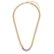Zircon Beaded Necklace Gold Plated Choker Set Stainless Steel Necklaces Fashion Jewelry Necklaces