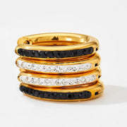 Wholesale Gold Plated Stainless Steel Jewelry New Fashion Hoop Earrings For Women