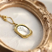 Wholesale PVD 18K Gold Plated Stainless Steel Non Tarnish Free Waterproof Jewelry 12 Month Birth Flower Pendant Necklace