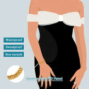 Wholesale Custom Pvd 18k Gold Plated Stainless Steel Fine Jewelry Snake Cuba Chain Bracelet Women