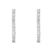 Zirconia Stud Earrings 18K Plated Zircon Stone Earring Stainless Steel Gold Chain Diamond Earrings