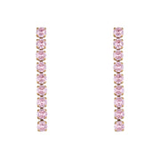 Zirconia Stud Earrings 18K Plated Zircon Stone Earring Stainless Steel Gold Chain Diamond Earrings