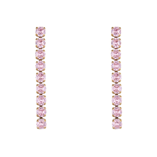 Zirconia Stud Earrings 18K Plated Zircon Stone Earring Stainless Steel Gold Chain Diamond Earrings