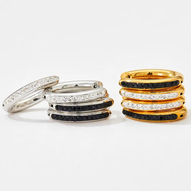 Wholesale Gold Plated Stainless Steel Jewelry New Fashion Hoop Earrings For Women