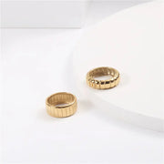 18K Gold Chunky Ring Engravable Stainless Steel Same Ring A Must Have Statement Ring Minimalist Wedding Band Jewelry