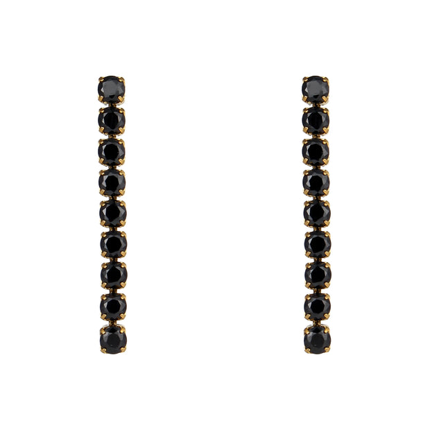 Zirconia Stud Earrings 18K Plated Zircon Stone Earring Stainless Steel Gold Chain Diamond Earrings