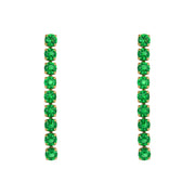 Zirconia Stud Earrings 18K Plated Zircon Stone Earring Stainless Steel Gold Chain Diamond Earrings