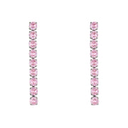 Zirconia Stud Earrings 18K Plated Zircon Stone Earring Stainless Steel Gold Chain Diamond Earrings