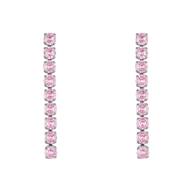 Zirconia Stud Earrings 18K Plated Zircon Stone Earring Stainless Steel Gold Chain Diamond Earrings