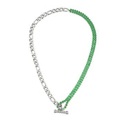 Zircon Beaded Necklace Gold Plated Choker Set Stainless Steel Necklaces Fashion Jewelry Necklaces