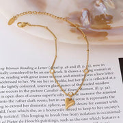 Wholesale New Zircon Three-Dimensional Love Heart Pendant 18K Gold Plated Ankle Chain Foot Jewelry Anklets