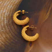 Wholesale18K Real Gold Plated Earrings Summer Unique Hypoallergenic Stainless Steel Vintage Design High Quality Earring
