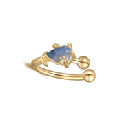 2024 Cute Ocean Animal Clip on Earrings 18K Gold Plated Cuff Earrings, Korean Earrings