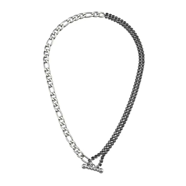 Zircon Beaded Necklace Gold Plated Choker Set Stainless Steel Necklaces Fashion Jewelry Necklaces