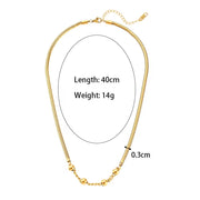 Wholesale Titanium Steel Necklace Set Tarnish Free Jewelry Natural Stone Zircon Pendant Necklace