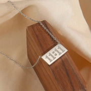 11:11 Number Bar Pendant Necklace Tarnish Free 18K Gold Plated Stainless Steel Necklace