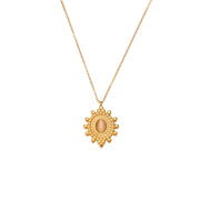 Wholesale Titanium Steel Necklace Set Tarnish Free Jewelry Natural Stone Zircon Pendant Necklace