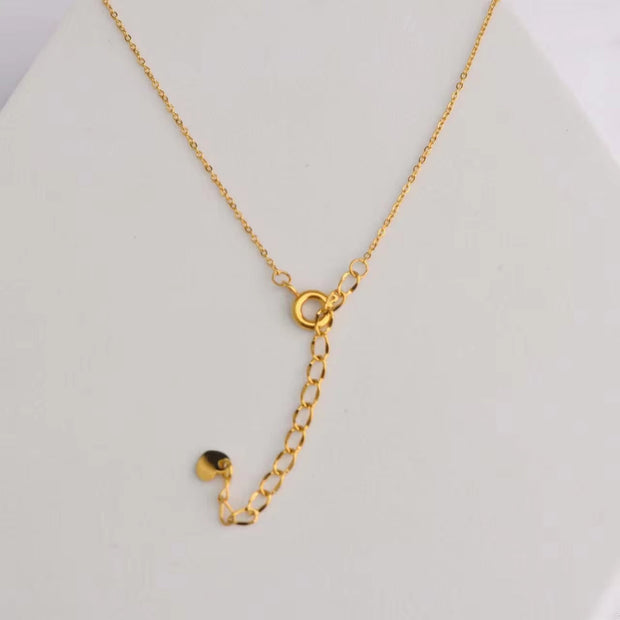 18K Pvd Gold Plated Water Drop Zirconia Dot Triangle Square Pendant Necklace Stainless Steel Tarnish Free Jewelry FJN0171N