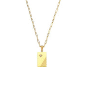 Vintage Jewelry Gold Plated Pendant Necklace Engraved Stainless Steel Jewelry Necklaces Set