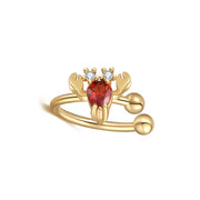 2024 Cute Ocean Animal Clip on Earrings 18K Gold Plated Cuff Earrings, Korean Earrings