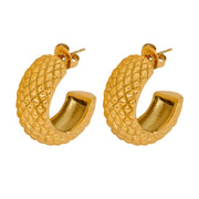 Wholesale18K Real Gold Plated Earrings Summer Unique Hypoallergenic Stainless Steel Vintage Design High Quality Earring